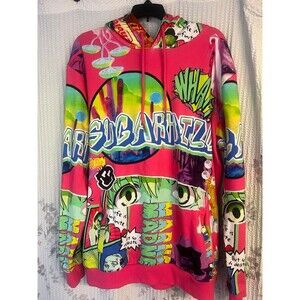 Men’s Sugarhill Pink Lucid Hoodie Lg